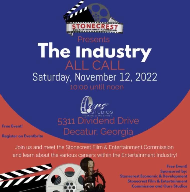 Stonecrest Film & Entertainment Presents The Industry All Call Free Event